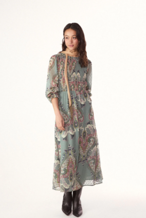 Vestido estampado gomas