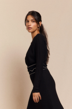 Vestido estructura manga murciélago